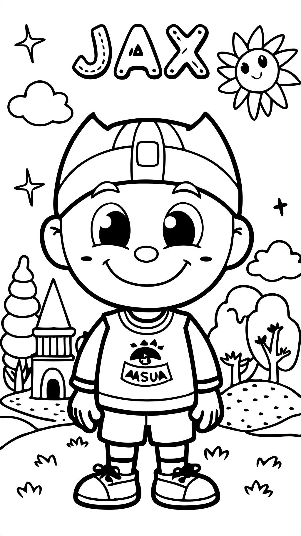 jax coloring pages